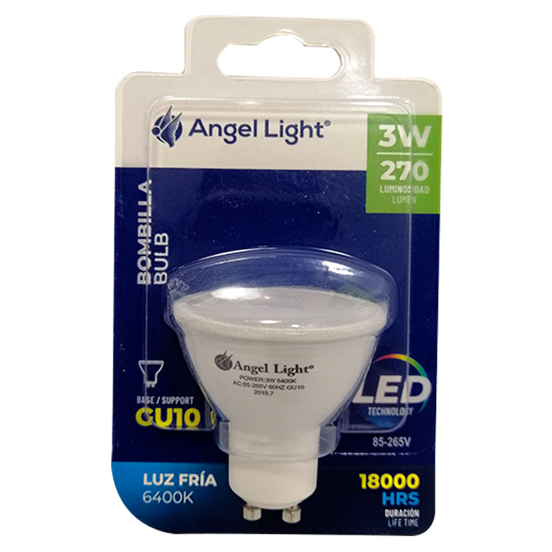 BOMBILLO LED DICROICO 3W GU10 ANGEL LIGHT
