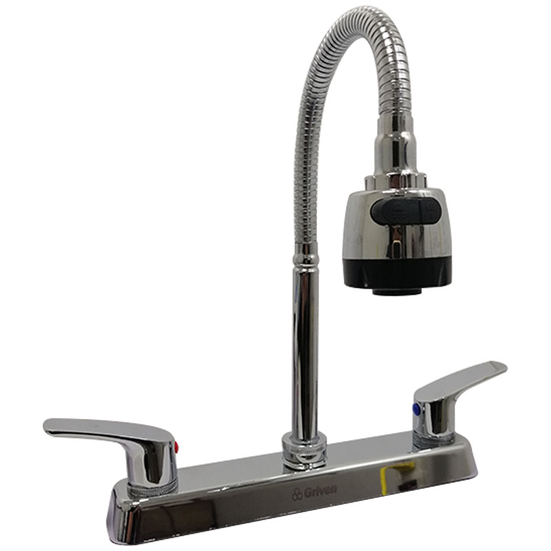 GRIFERIA PARA FREGADERO 8" CUELLO FLEXIBLE GRIVEN