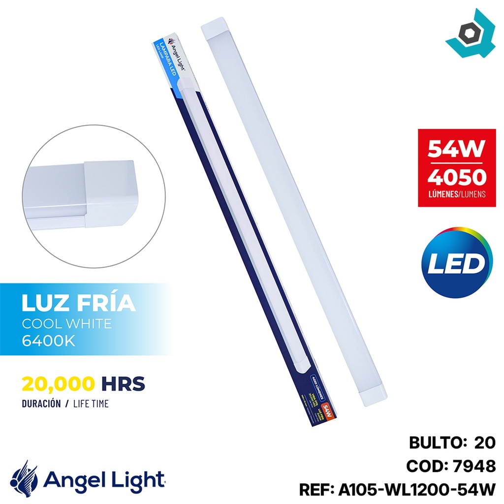 LAMPARA LED SUPERFICIAL 54W 1.2M ANGEL LIGHT