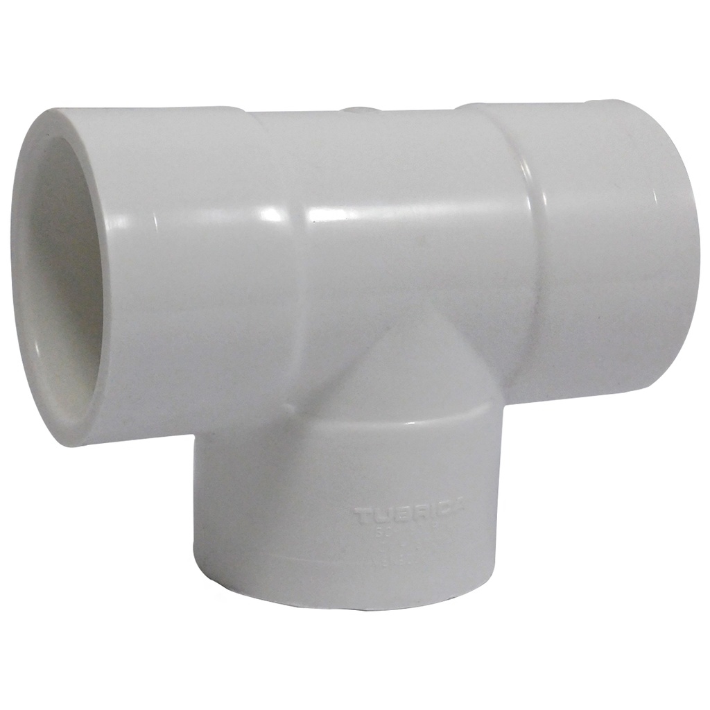 TEE PVC PRES SCH 80 2" HS BLANCO TUBRICA