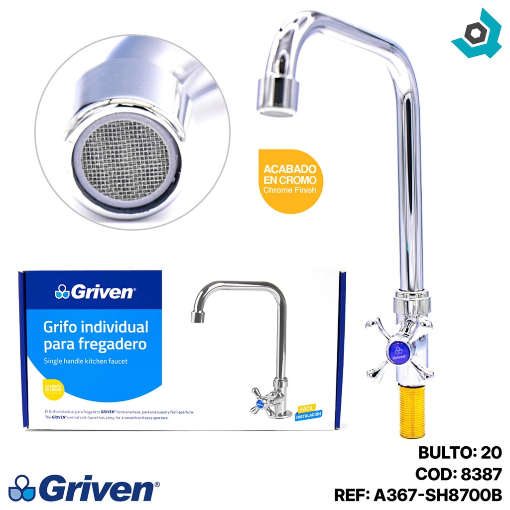 GRIFERIA PARA FREGADERO INDIVIDUAL GRIVEN