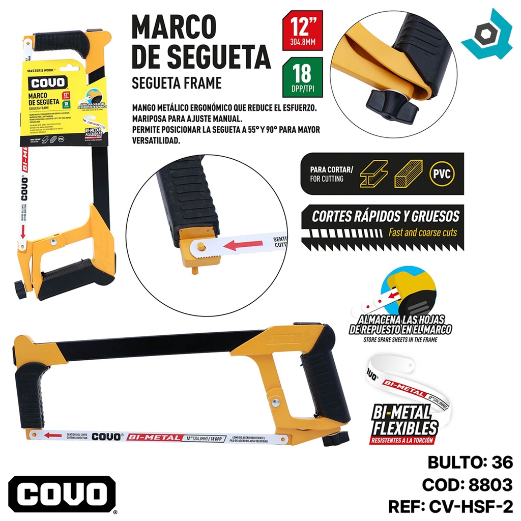 ARCO DE SEGUETA 12" COVO