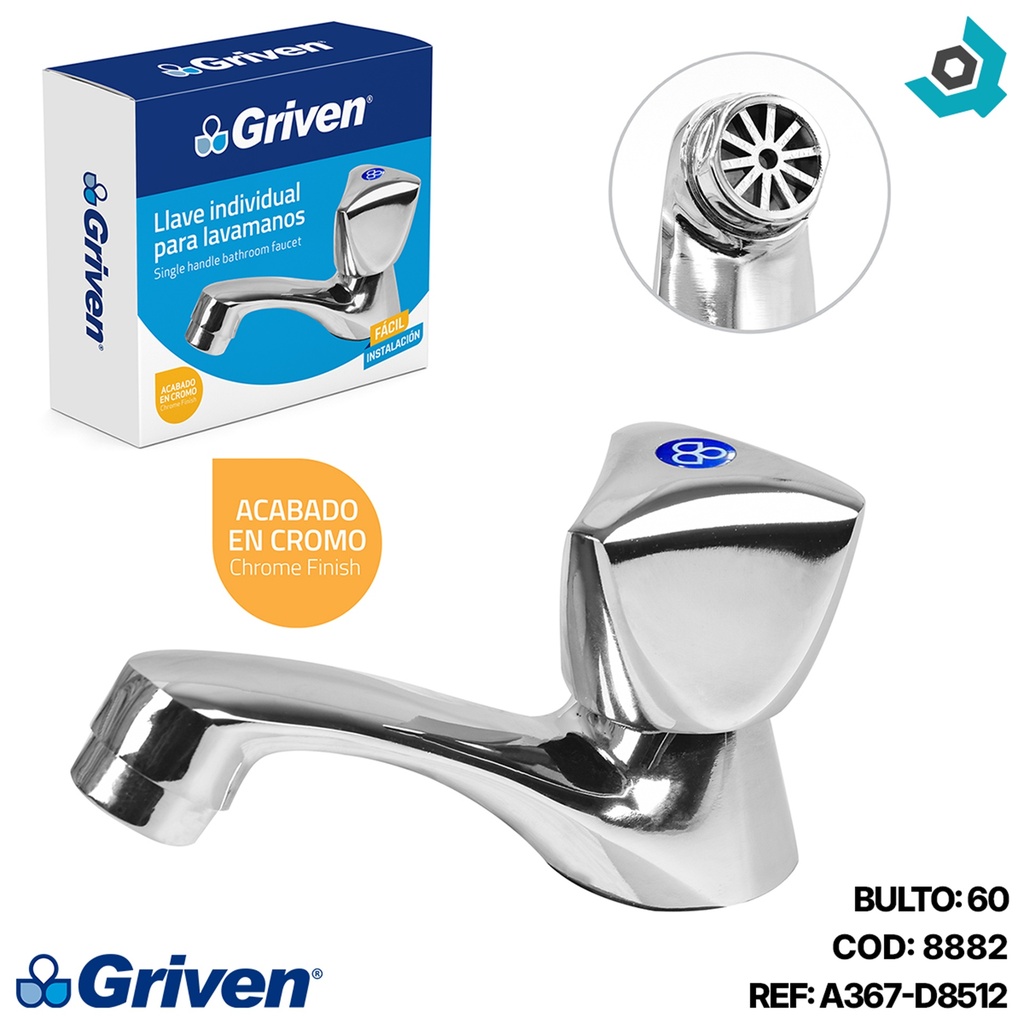 GRIFERIA PARA LAVAMANO INDIVIDUAL GRIVEN