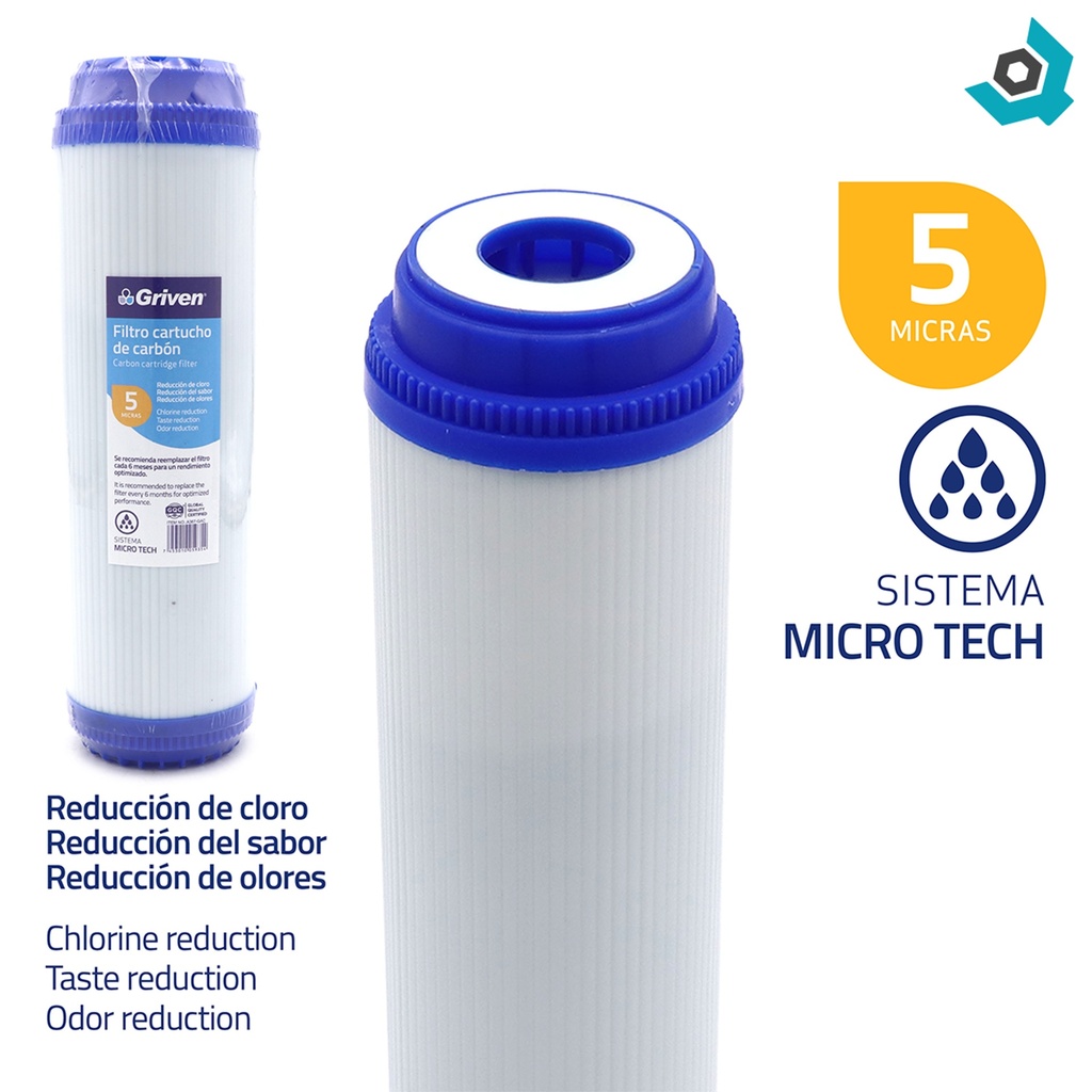 FILTRO DE CARBON ACTIVADO GRANULADO GRIVEN