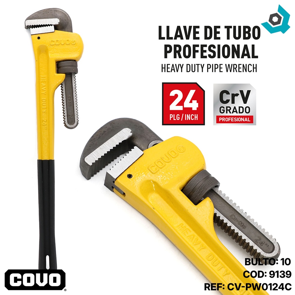 LLAVE DE TUBO 24" INDUSTRIAL COVO