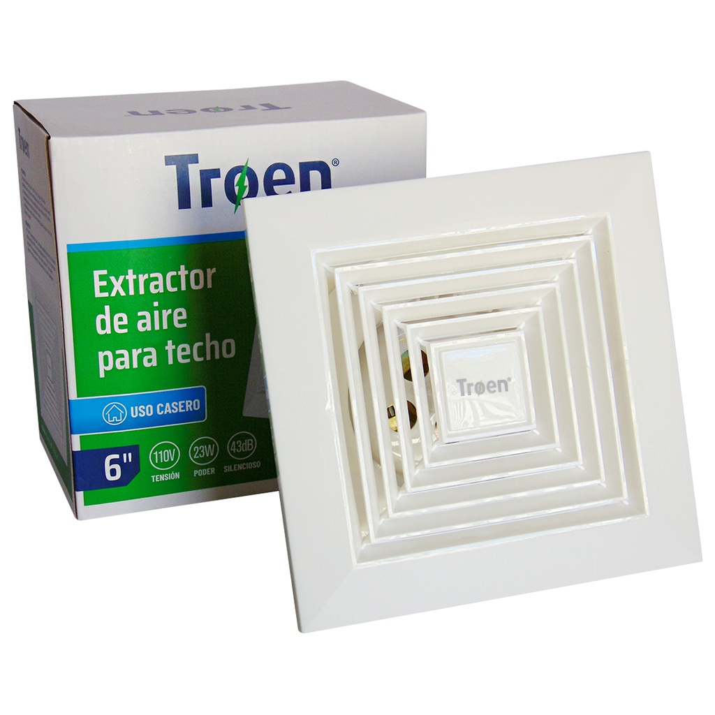 EXTRACTOR DE AIRE 6" CUADRADO TROEN