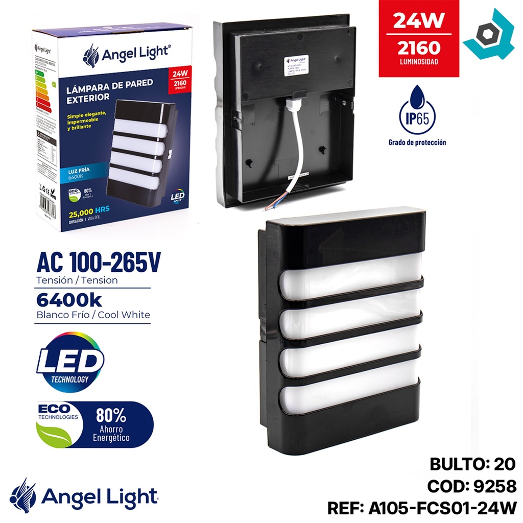 LAMPARA LED PARA EXTERIOR 24W ANGEL LIGHT