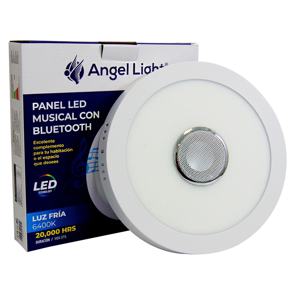 LAMPARA LED SUPERFICIAL REDONDA 18W BLUETOOTH LUZ BLANCA ANGEL LIGHT