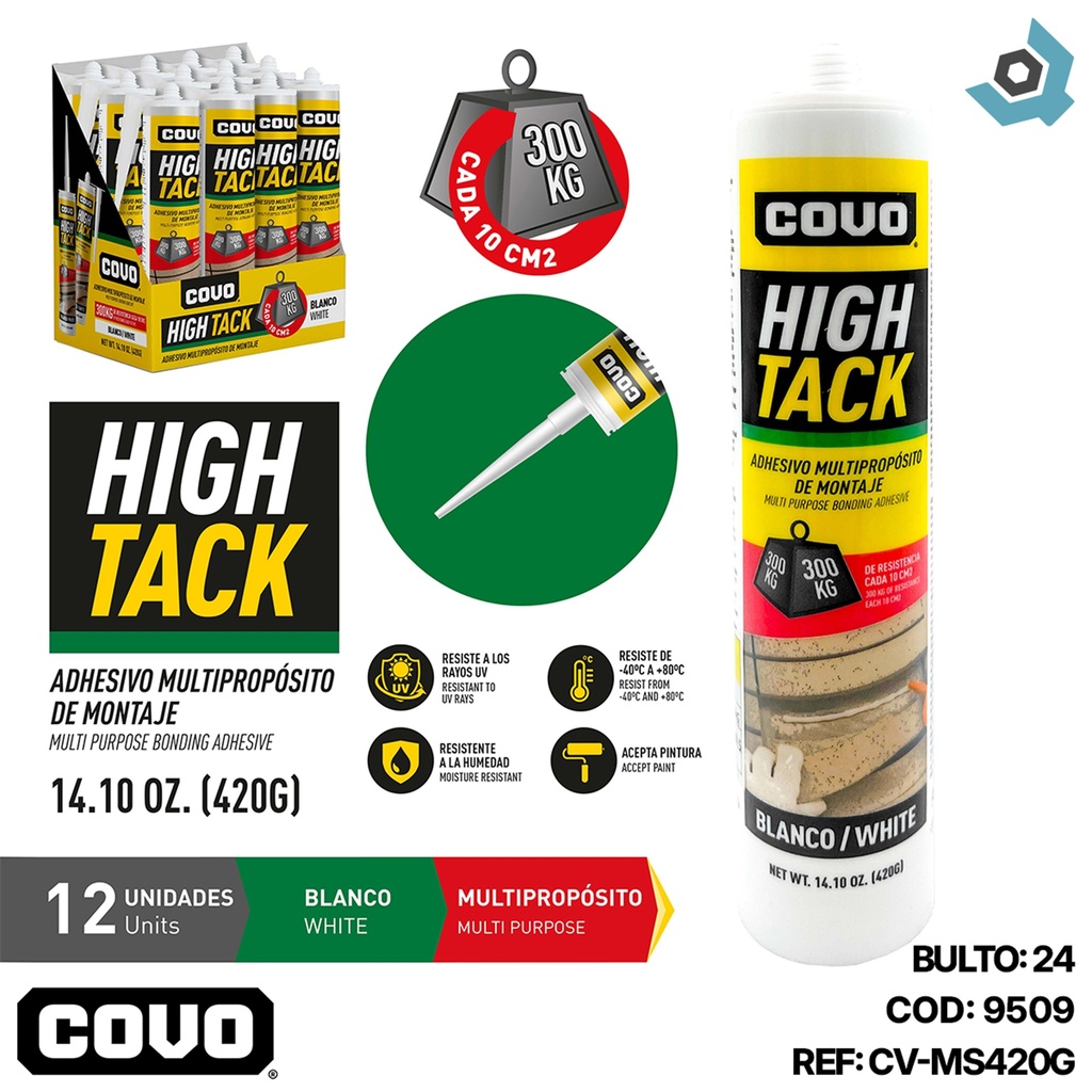 SELLADOR ADHESIVO MULTIPROPOSITO 420GR COVO