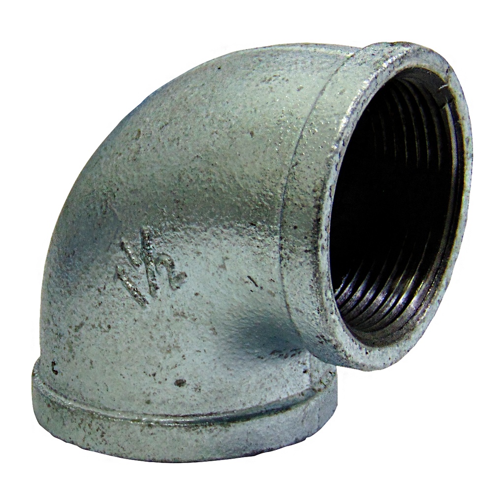 CODO 90GR 1 1/2" DE ACERO GALVANIZADO HR GRIVEN