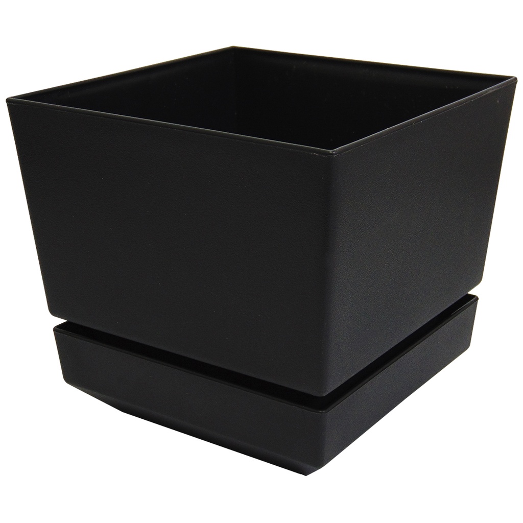 MATERO Y PLATO PP ART CUAD TEX L18 NEGRO DP