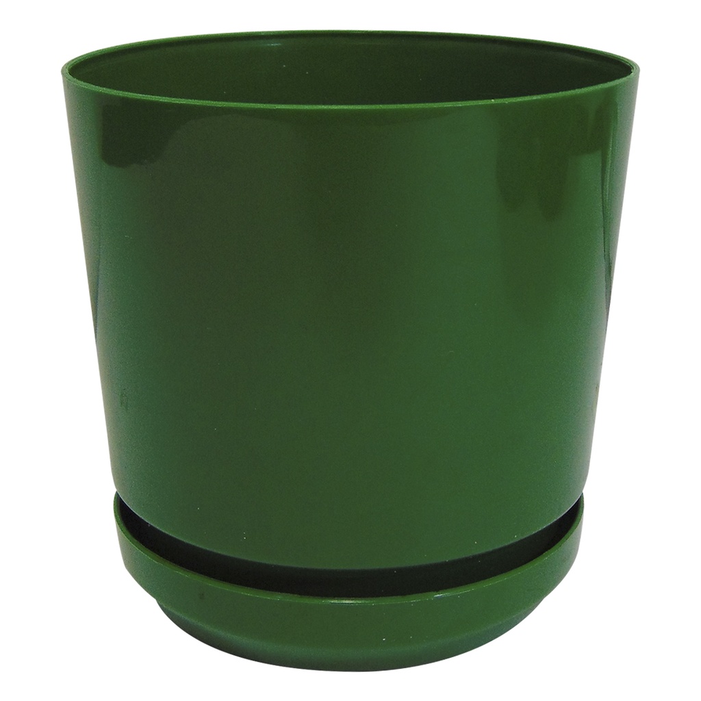 MATERO Y PLATO PP ART CIL LISO D-10 VERDE DP