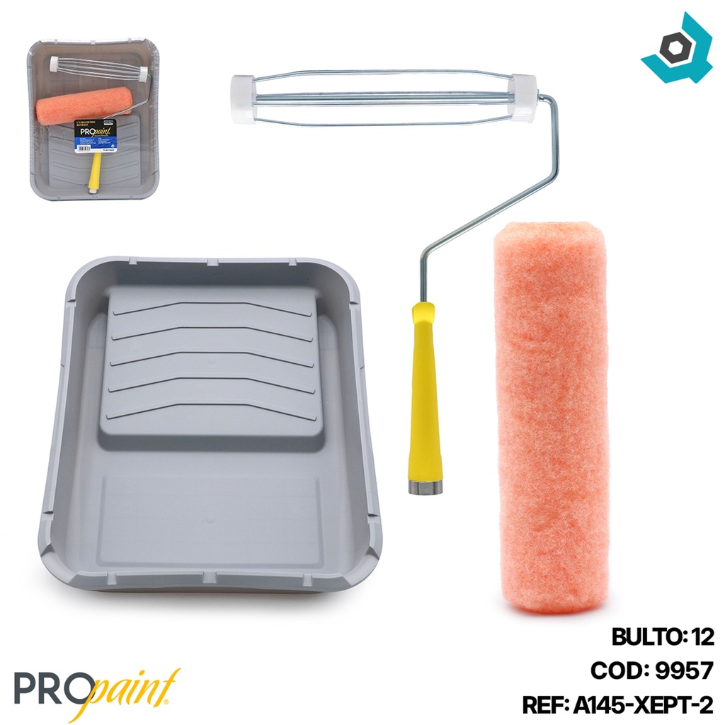 JUEGO DE RODILLO Y BANDEJA PRO PAINT