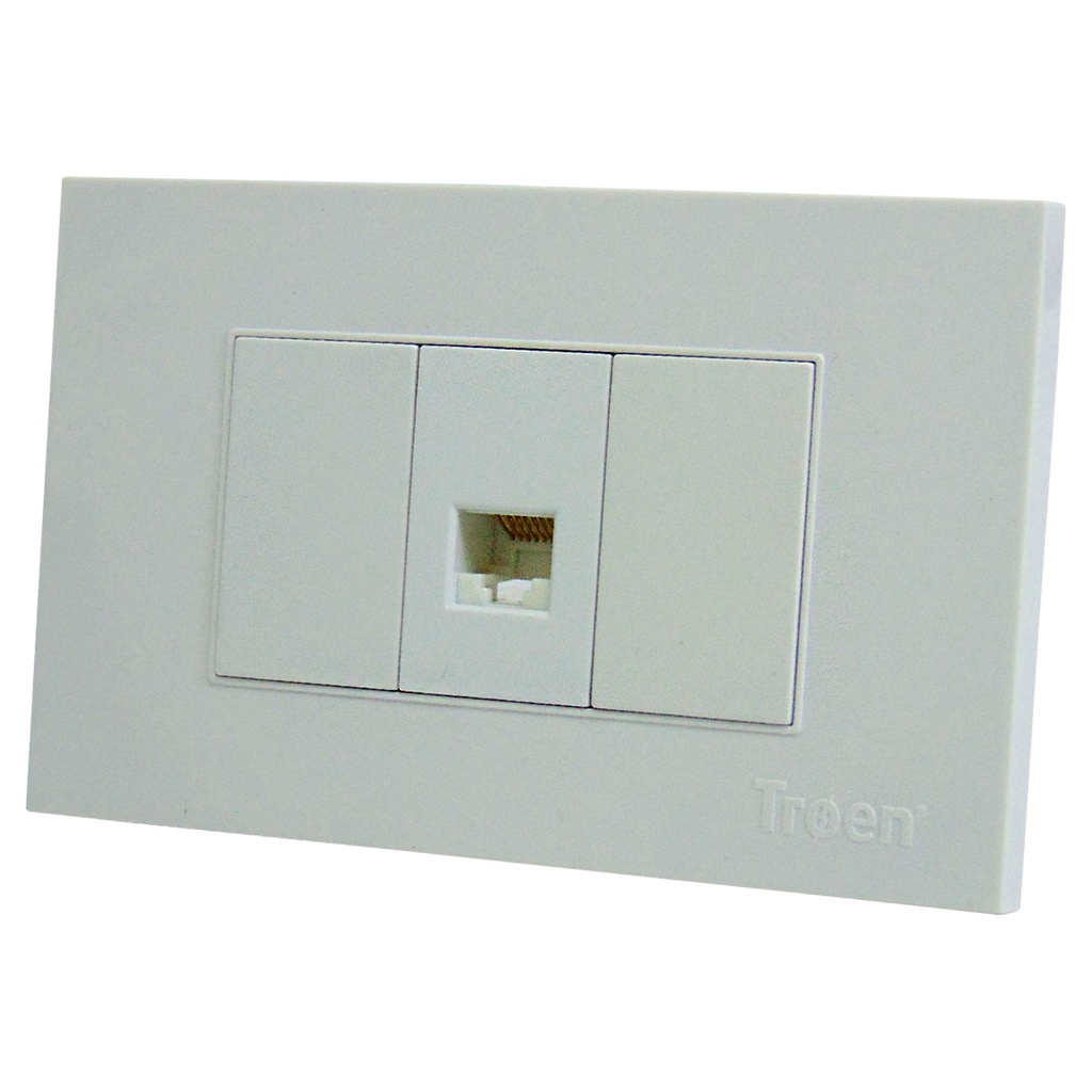 TOMA PARA CABLE DE TELEFONO BLANCO TROEN