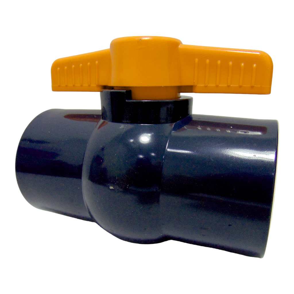 VALVULA BOLA COMPACTA PVC PRES 2" SIN ROSCA TUBRICA