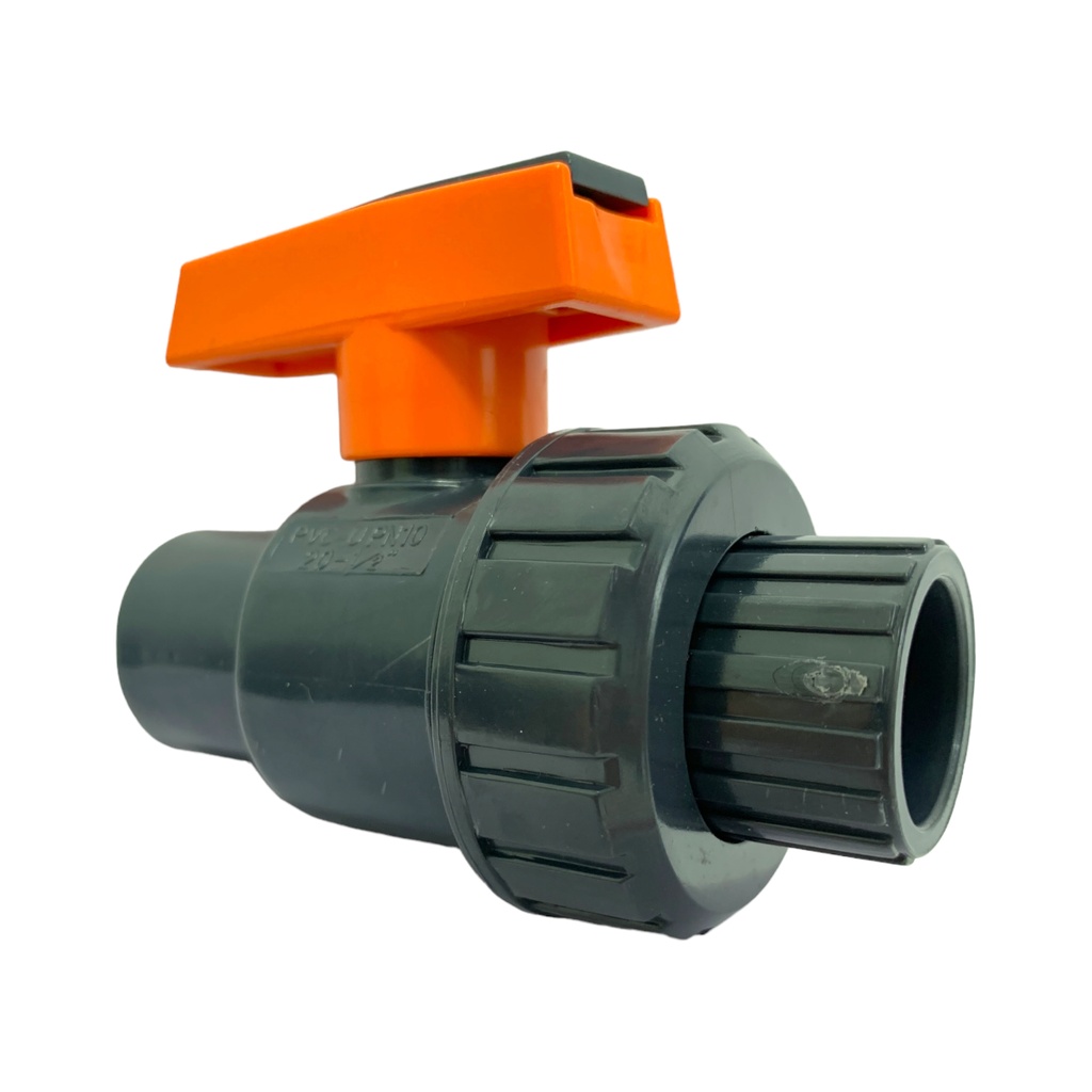 VALVULA BOLA UNION UNIVERSAL PVC PRES 1/2" C SIN ROSCA TUBRICA