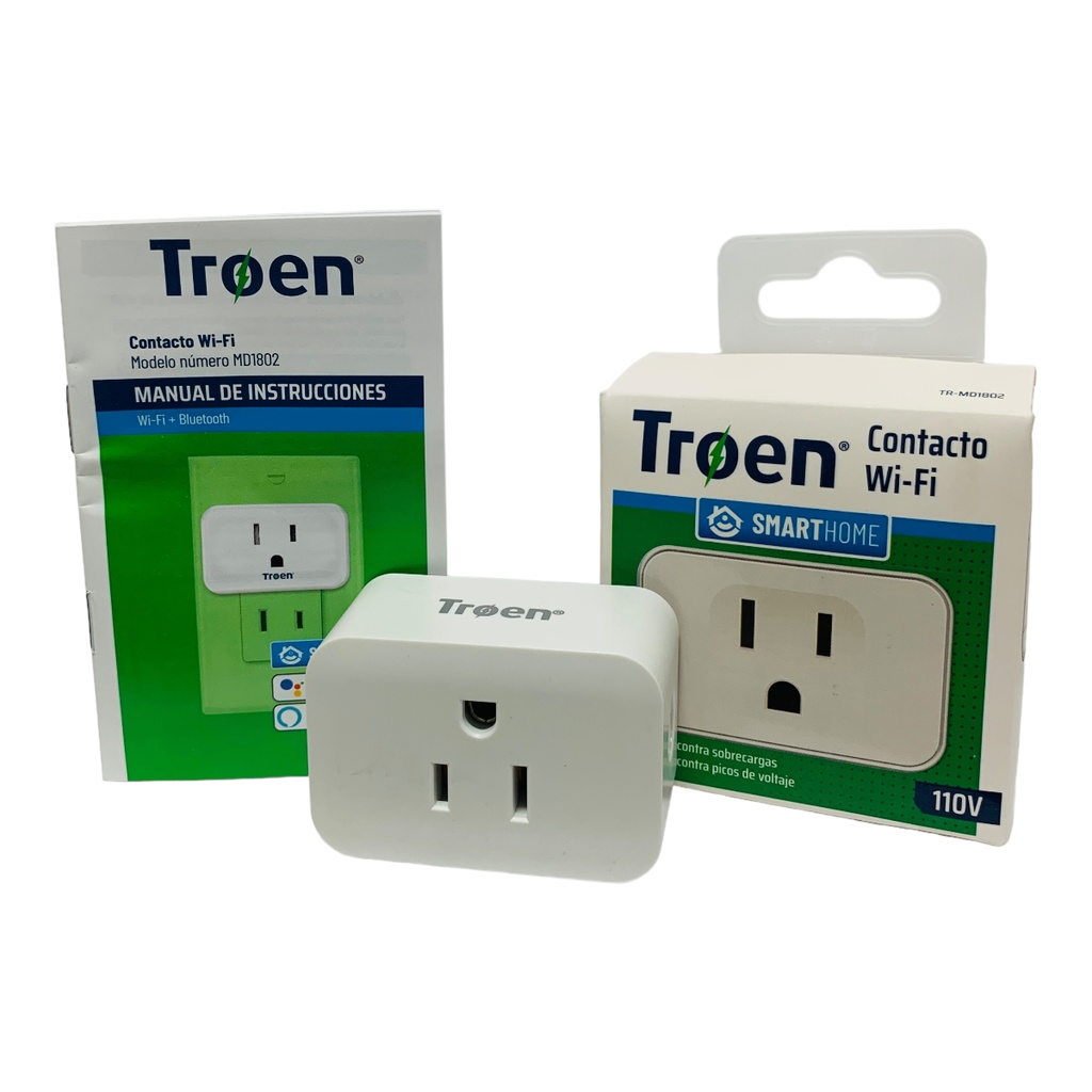 TOMACORRIENTE INTELIGENTE 1 SALIDA 110V TROEN SMART