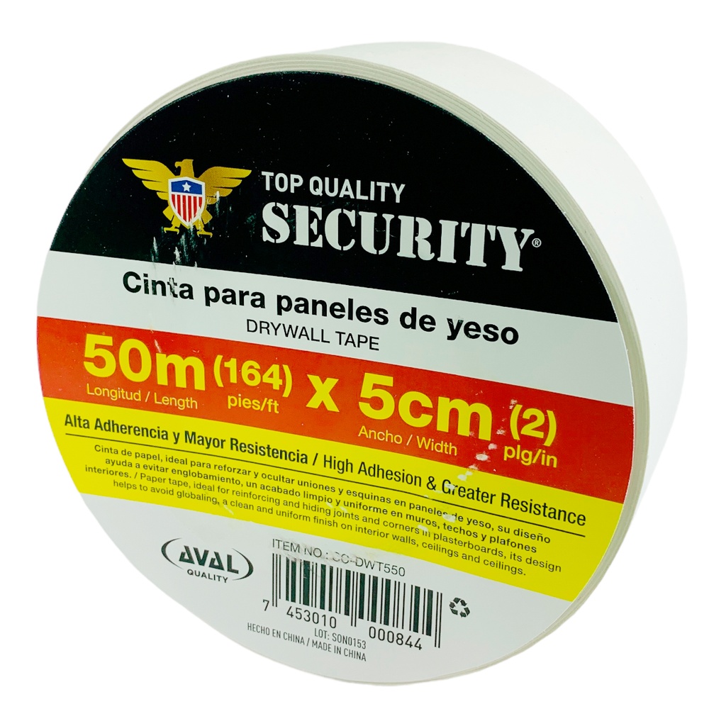 CINTA PARA PANELES DE YESO 50M X 5CM SECURITY