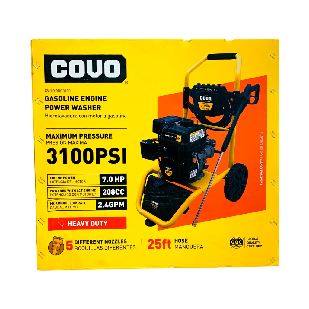 HIDROJET CON MOTOR A GASOLINA 3100 PSI COVO