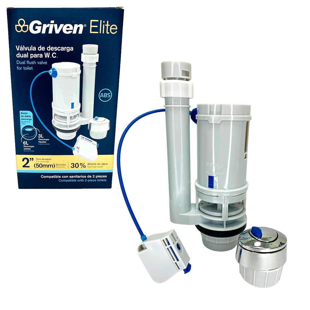 VALVULA DE DESCARGA DUAL PARA W.C GRIVEN ELITE