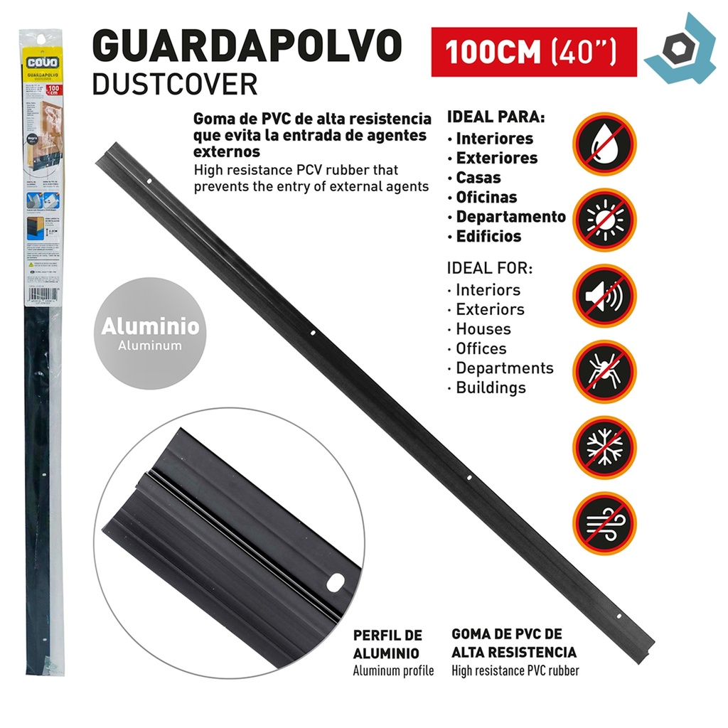 PARABICHO 100CM NEGRO COVO