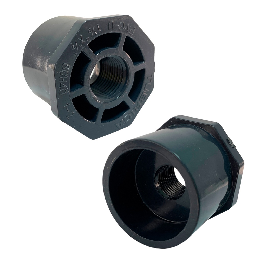 BUJE REDU PVC PRES 1 1/2" X 1/2" EXHR TUBRICA