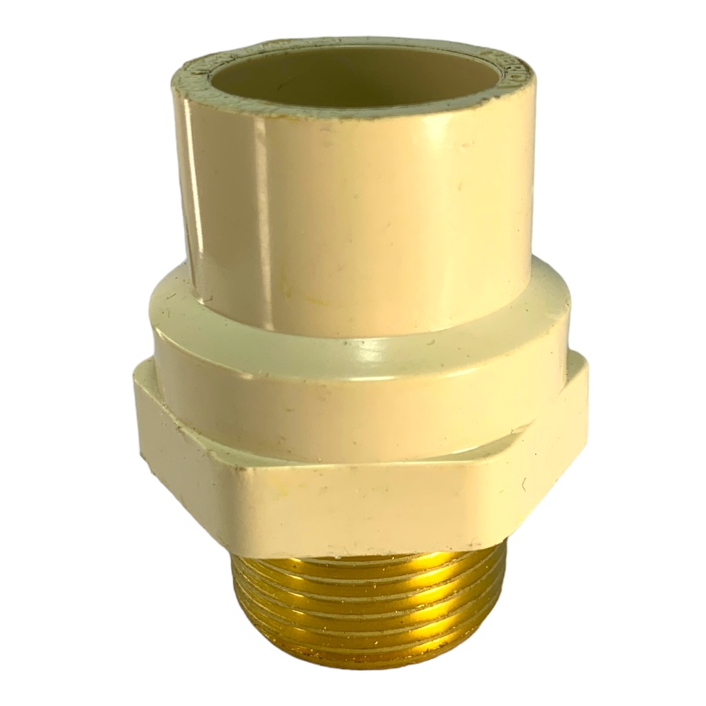 ADAPTADOR CPVC PRES 3/4" C X MR DE BRONCE TUBRICA