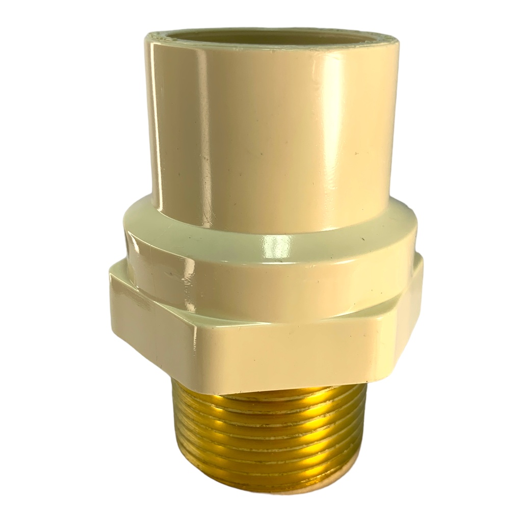 ADAPTADOR CPVC PRES 1" C X MR DE BRONCE TUBRICA