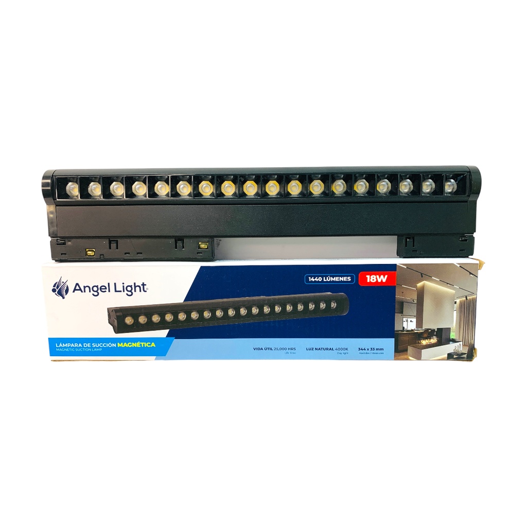 LAMPARA LED 344 X 33MM PARA RIEL MAGNETICO 18W 4000K ANGEL LIGHT