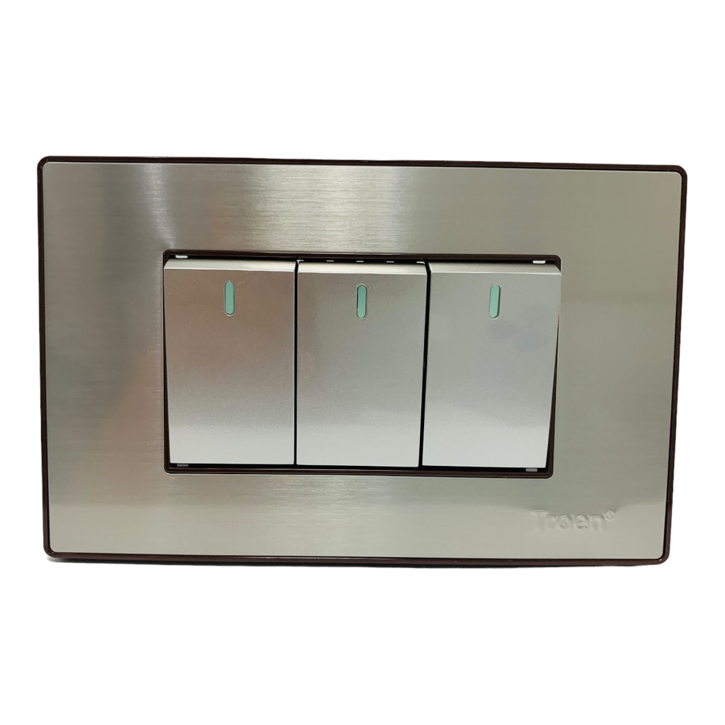 APAGADOR TRIPLE ACERO INOXIDABLE TROEN