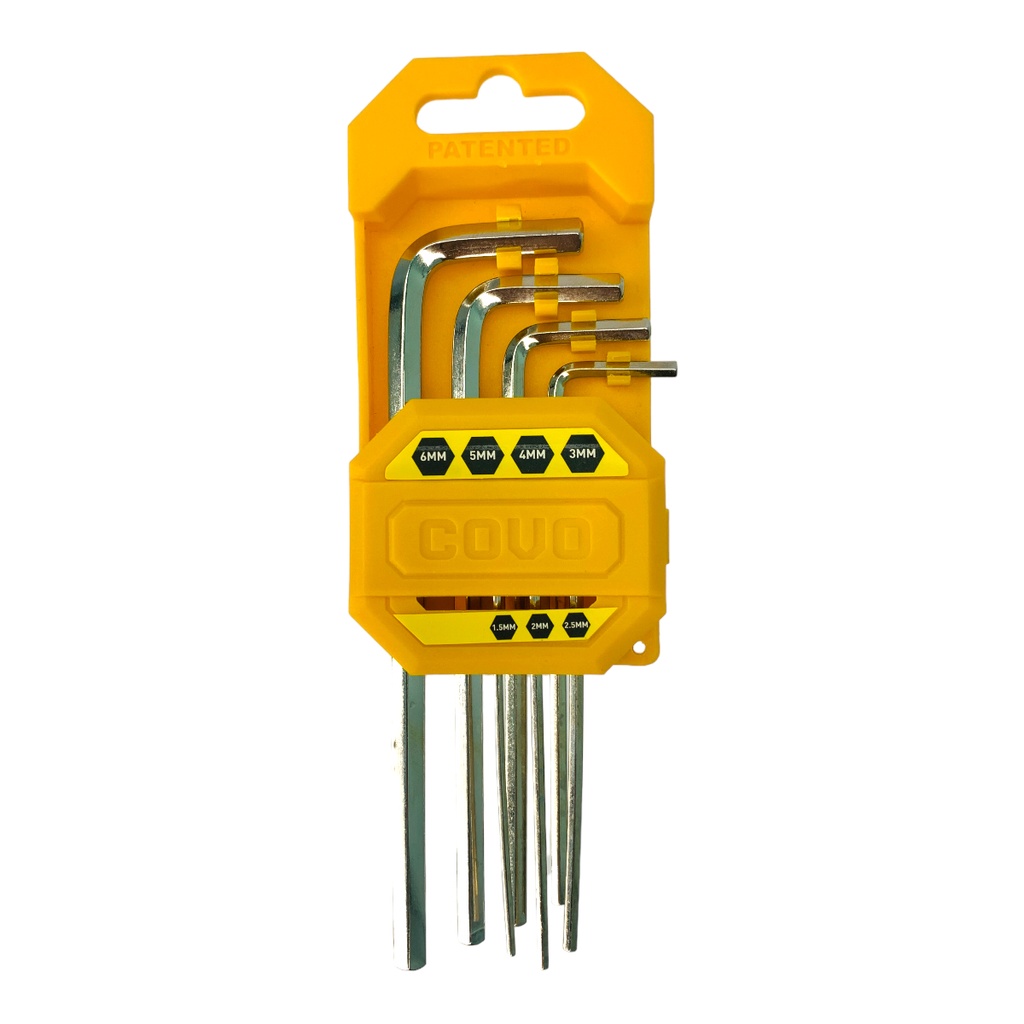 JUEGO DE LLAVES L MILIMETRICAS X 7 PIEZAS COVO