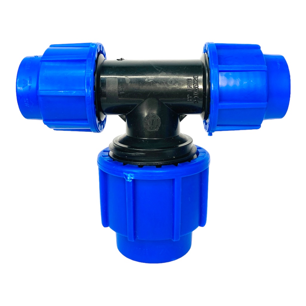 TEE REDU 20 X 25MM PARA RIEGO PEAD TUBRICA