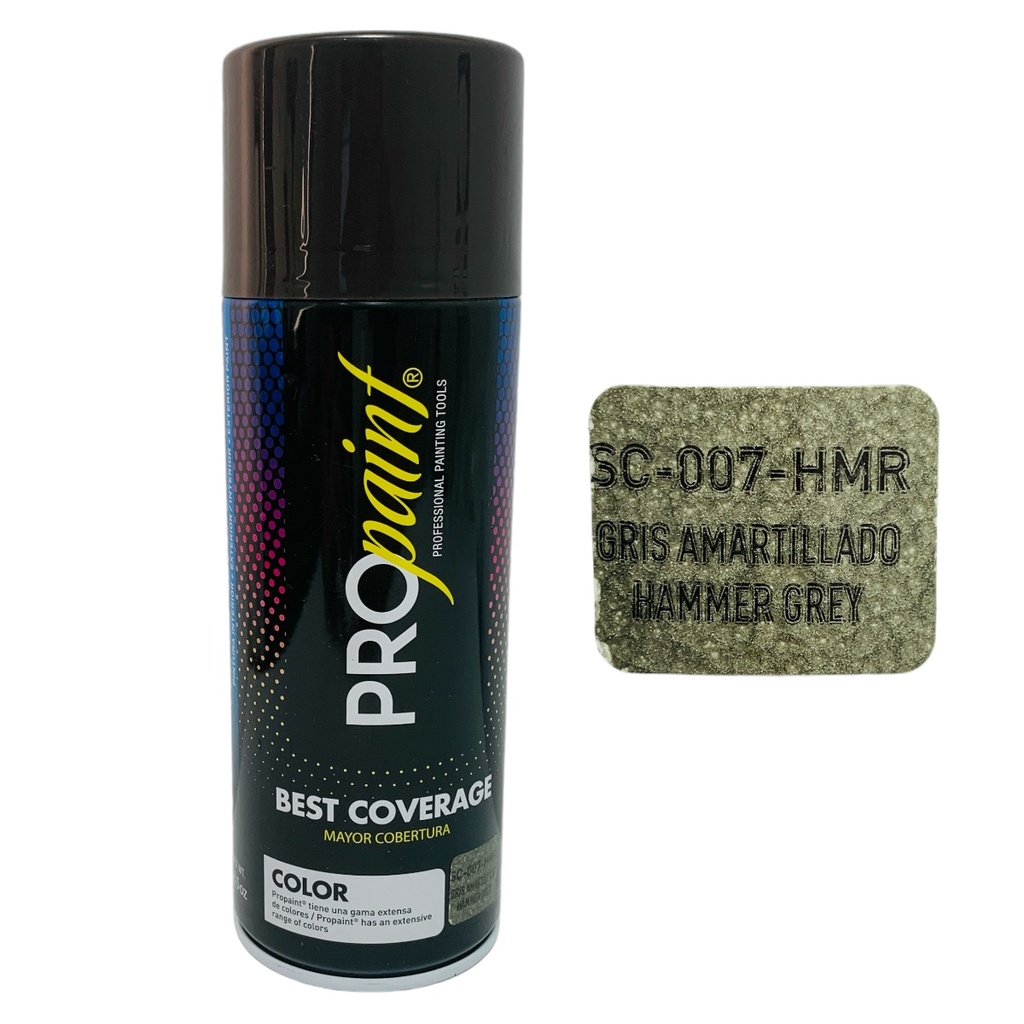 PINTURA EN SPRAY GRIS MARTILLADO PRO PAINT