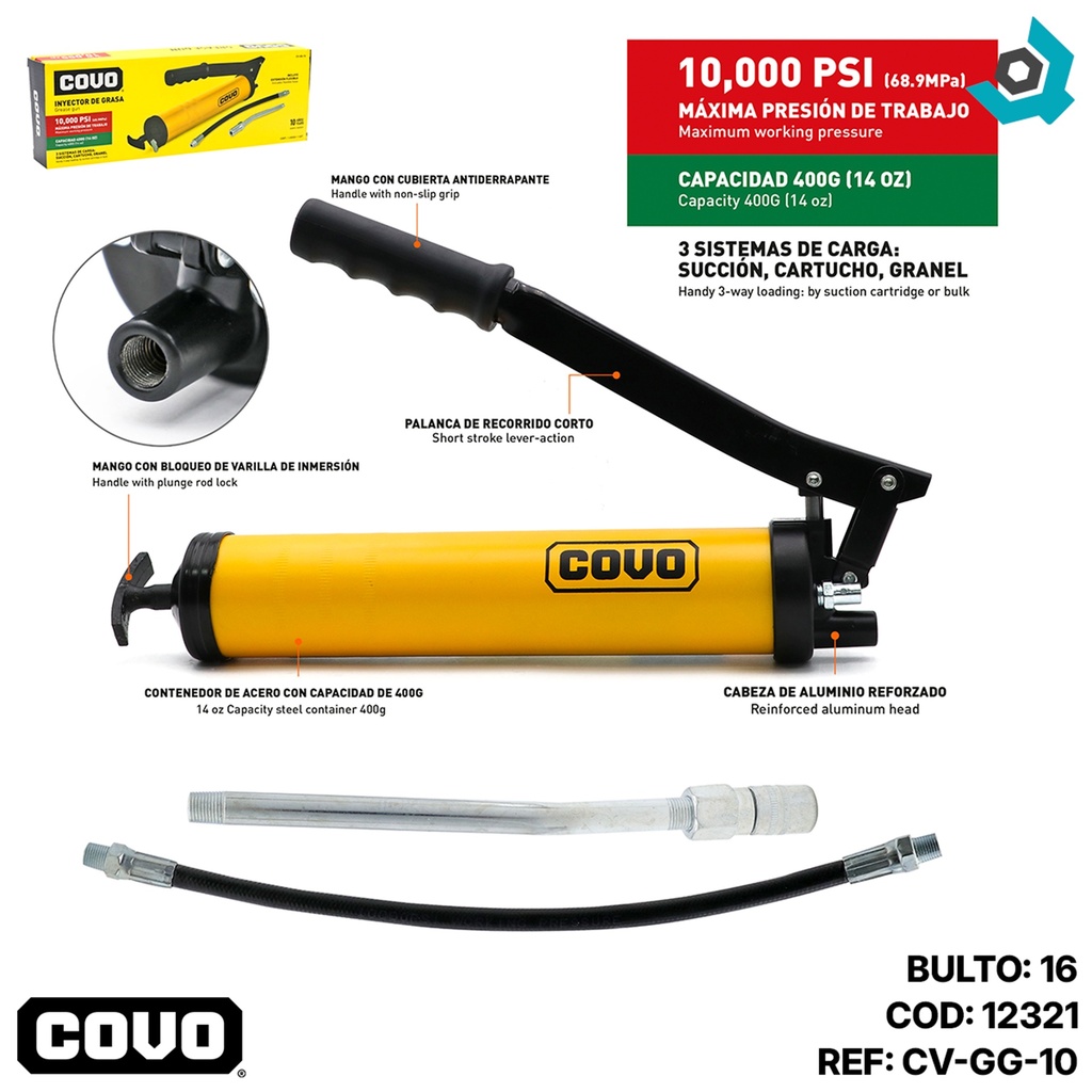 ENGRASADORA DE 400G COVO