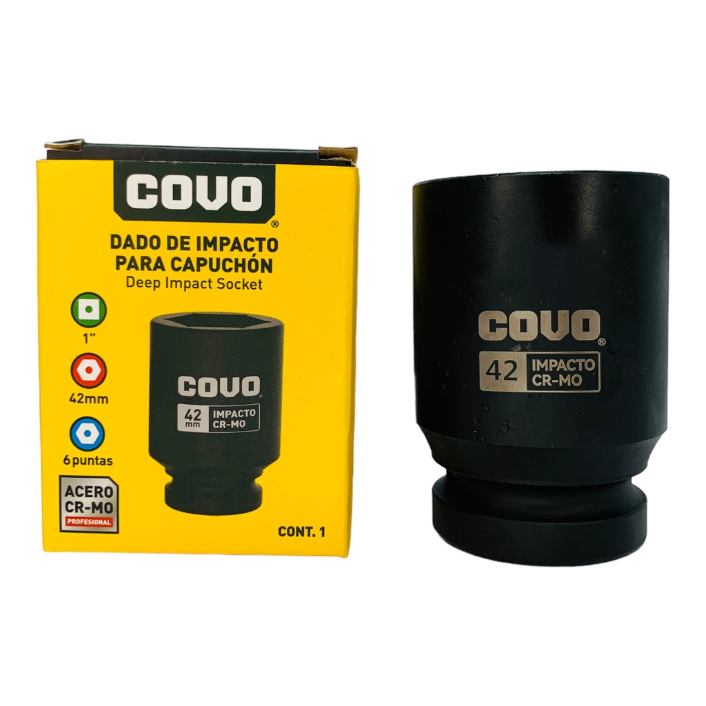DADO DE IMPACTO 42MM X 1" COVO