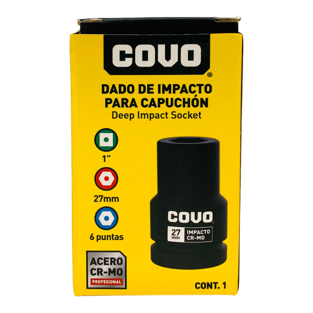 DADO DE IMPACTO 27MM X 1” COVO