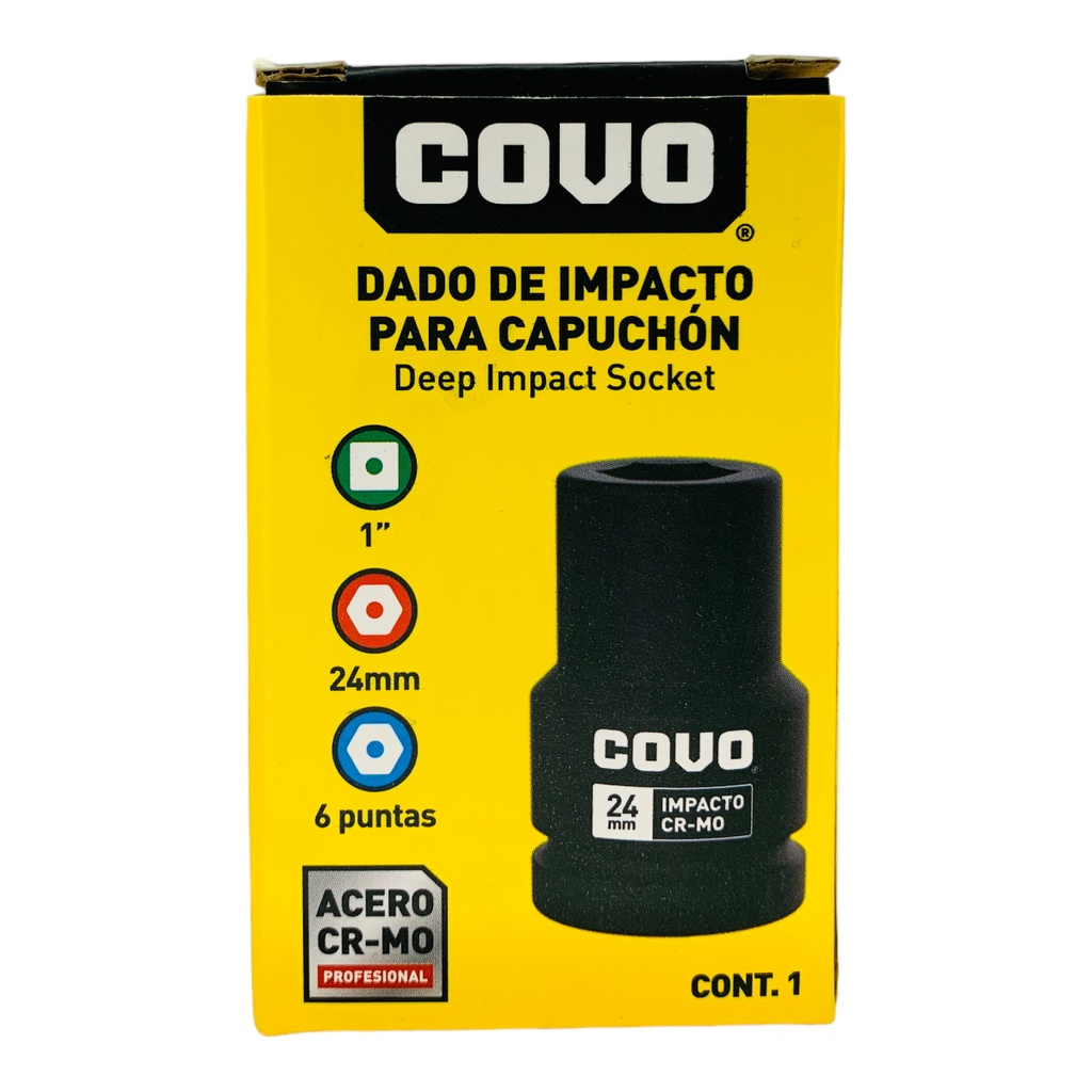 DADO DE IMPACTO 24MM X 1” COVO