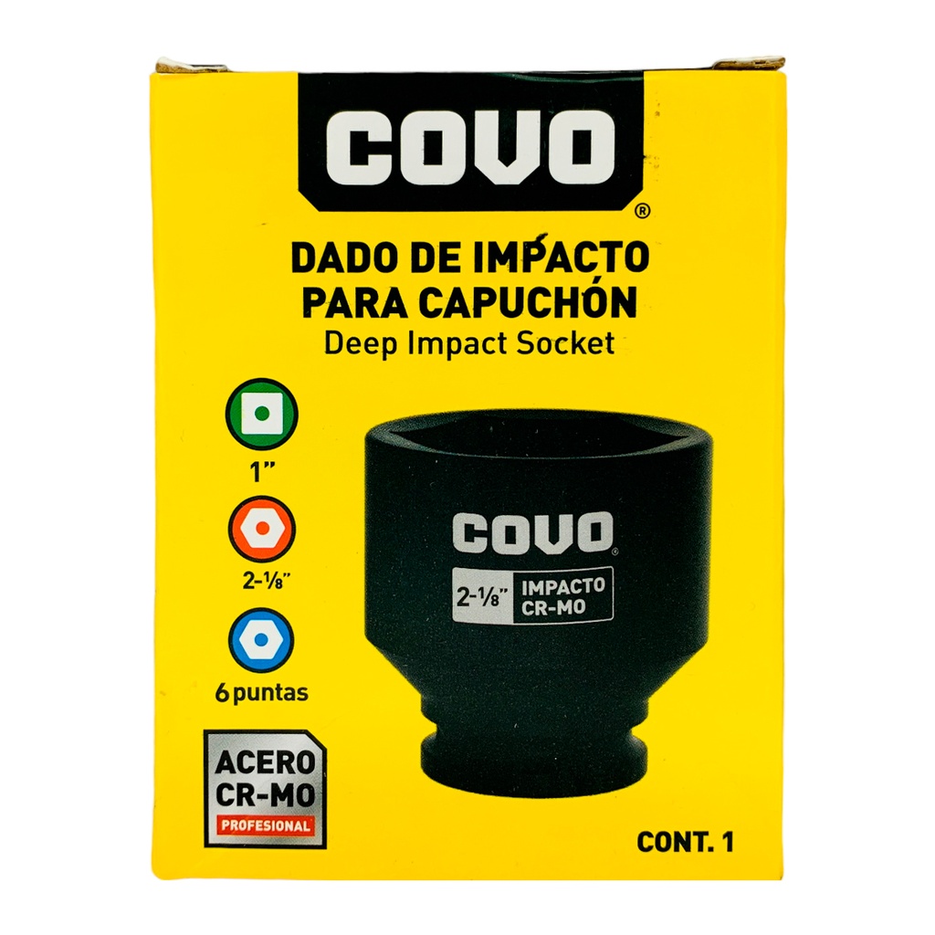 DADO DE IMPACTO 2-1/8" X 1” COVO