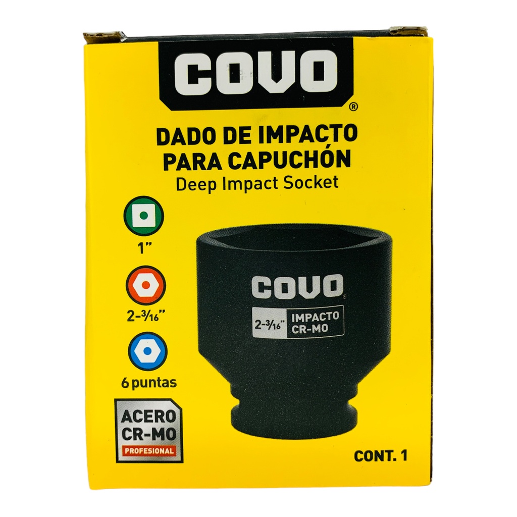 DADO DE IMPACTO 2-3/16" X 1” COVO