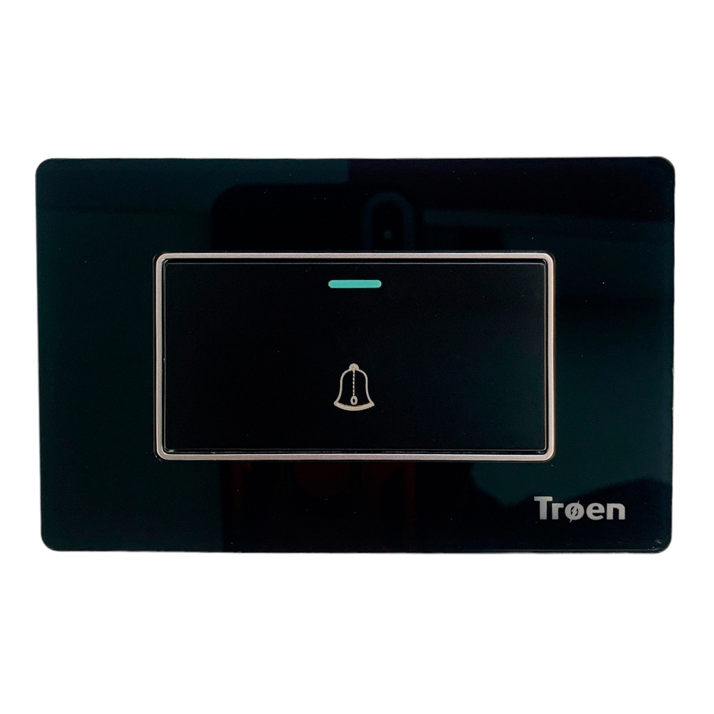 TIMBRE PARA PUERTAS DE ACRILICO NEGRO TROEN