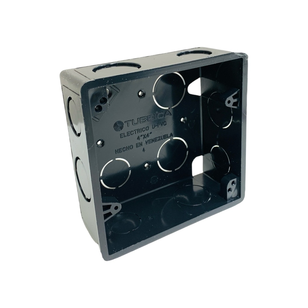 CAJETIN ELECTRICO PVC CONDUIT 4" X 4" NEGRO TUBRICA