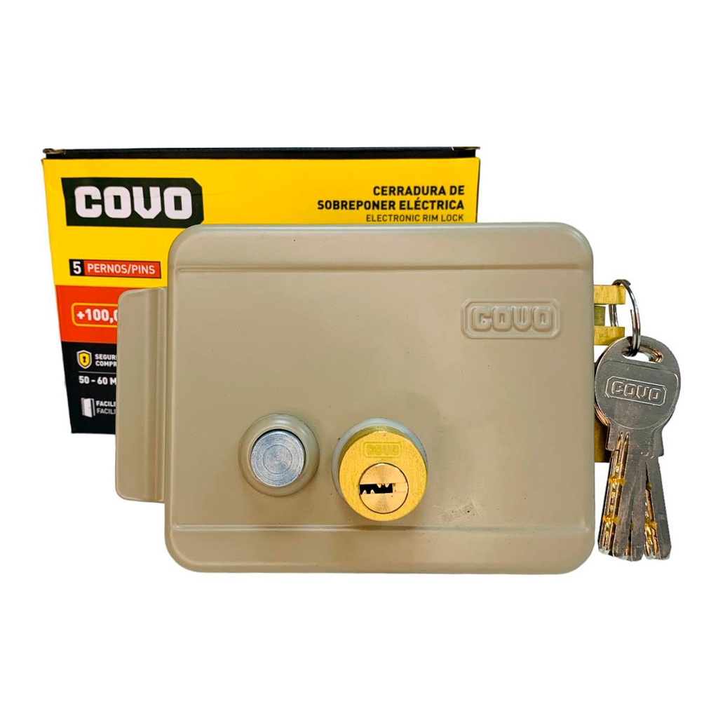 CERRADURA ELECTRICA SOBREPONER 50 - 60MM COVO