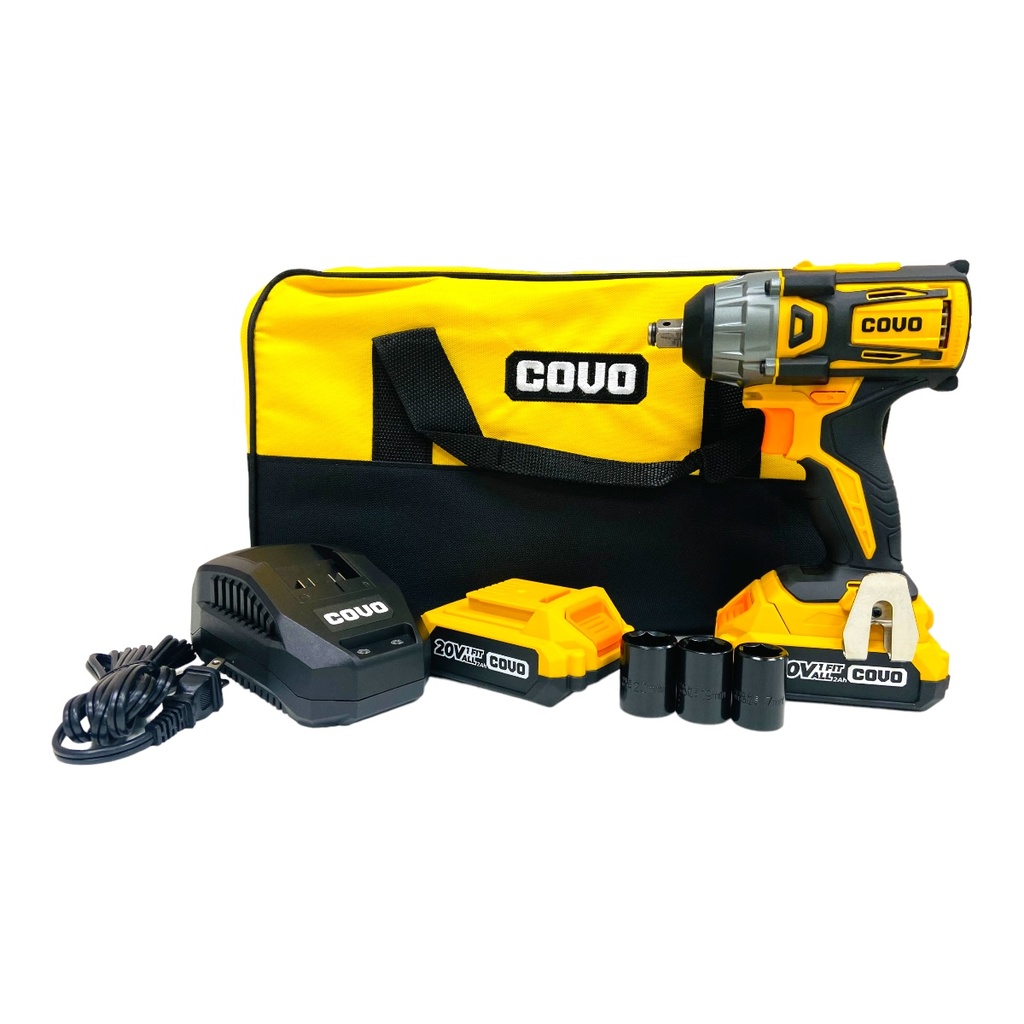 SET LLAVE DE IMPACTO INALAMBRICA BRUSHLESS 20V COVO