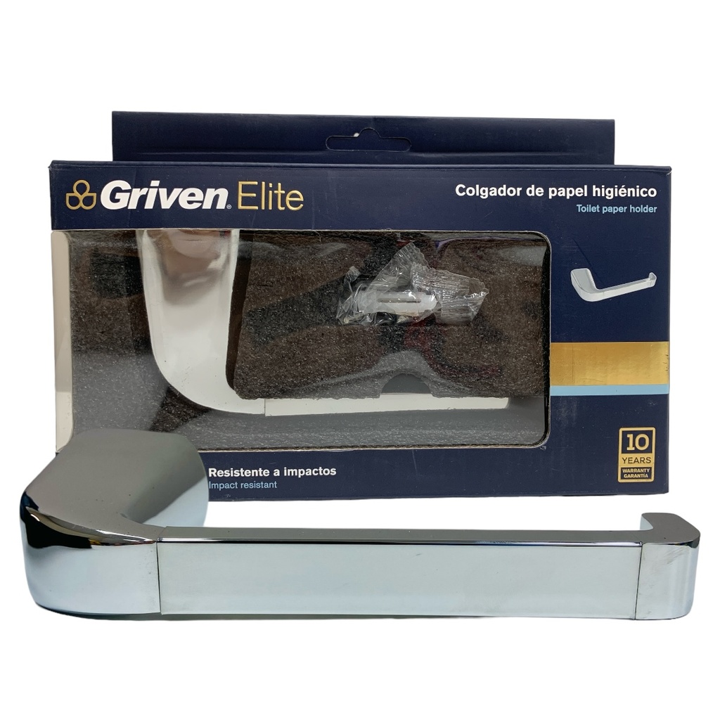 SOPORTE PARA PAPEL HIGIÉNICO CROMADO GRIVEN ELITE