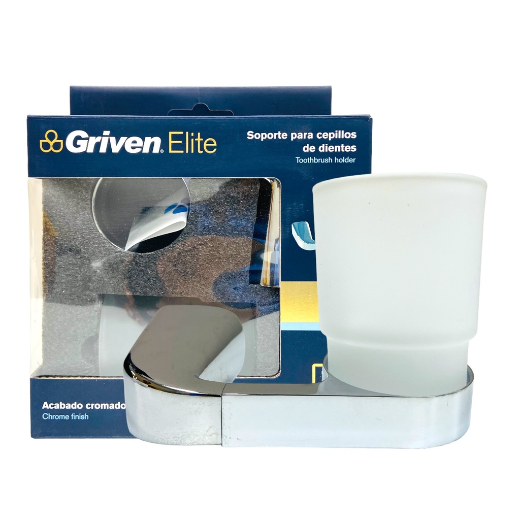 PORTA CEPILLO CROMADO GRIVEN ELITE