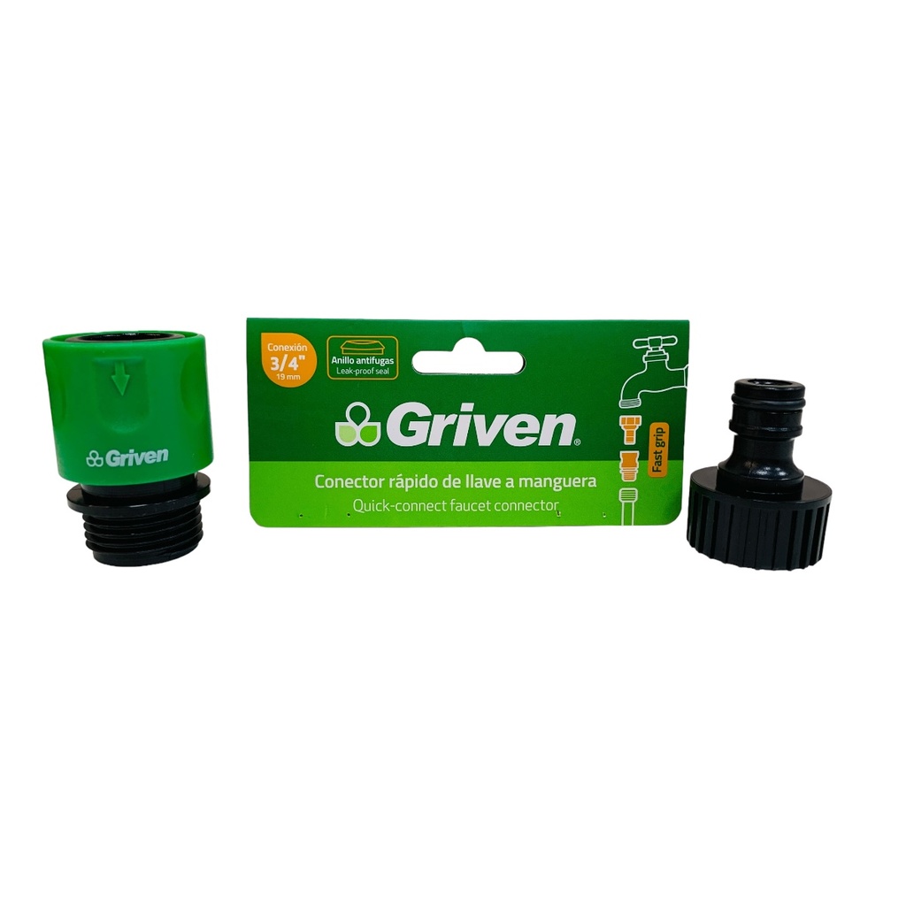 CONECTOR DE LLAVE 3/4" PARA MANGUERA MR GRIVEN