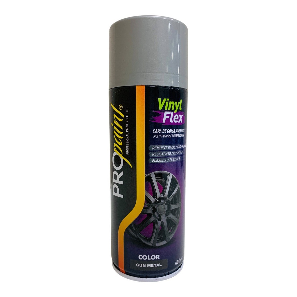 SPRAY VINYL FLEX PLATEADO 400ML PRO PAINT