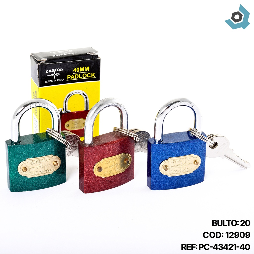 CANDADO 40MM CASTOR