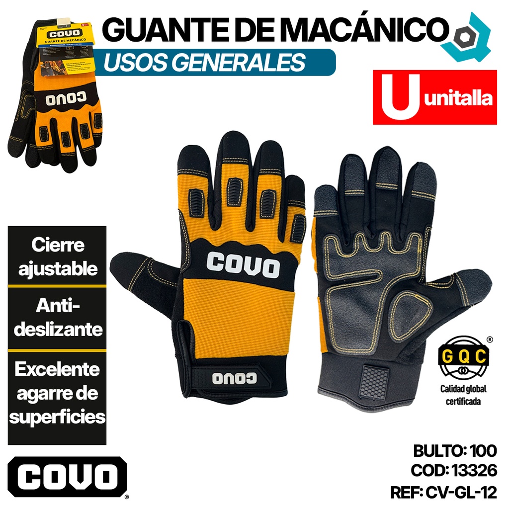GUANTE DE MECANICO UNITALLA COVO
