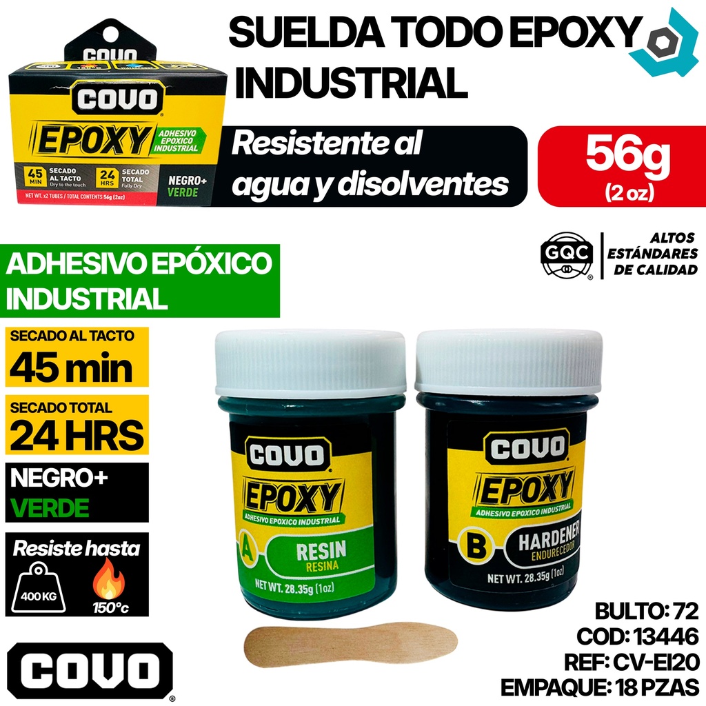 SUELDA TODO EPOXY INDUSTRIAL (PEGATANKE) COVO